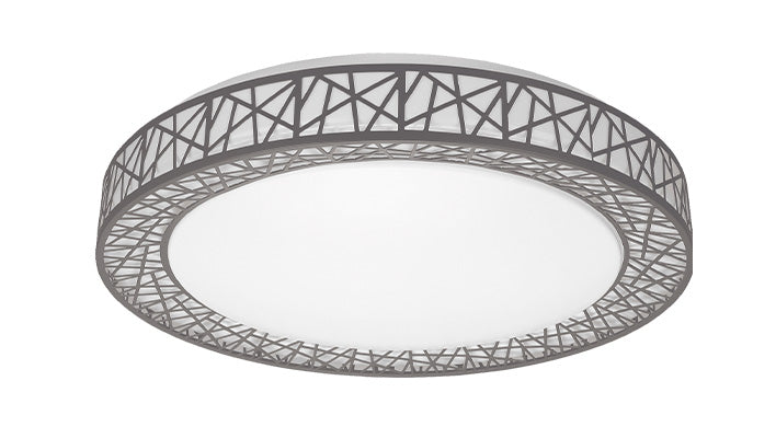 ASD LED Flushmount LOFT series 20inch 42W 120V Triac 2700/3000/3500/4000/5000K Nickel ETL