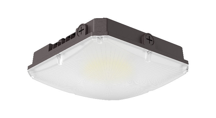 ASD LED Slim Canopy 40/60/70W 120-277V 0-10V Dimmable 140Lm/W 3000/4000/5000K Bronze UL DLC Premium