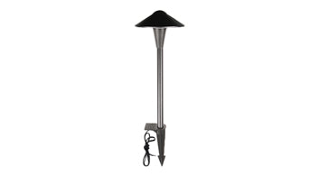 ASD LED Low Voltage Landscape Saucer Head Pathway Light 5W 12-24V 2700/3000/3500/4000/5000K CRI90+, IP65 Waterproof, Aluminum 6x15inch