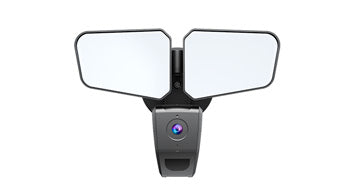 ASD LED Security Floodlight 2 Square Heads with Smart Camera and 180° Motion Sensor 20W 120V 2700/3000/3500/4000/5000K