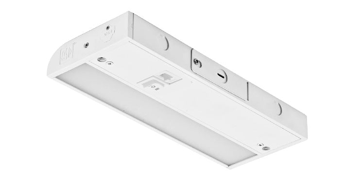 ASD LED Under Cabinet Linear 9inch 3W 120V TRIAC 2700/3000/4000K Hardwired or Plug-in, Linkable, Hi/Low Switch, White ETL