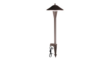 ASD LED Low Voltage Landscape Cone head Pathway Light 5W 12-24V 2700/3000/3500/4000/5000K CRI90+, IP65 Waterproof, Aluminum 6x15inch