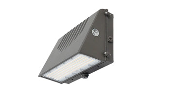 ASD LED Full cutoff Wallpack with Photocell 30/40/50/60W 120-277V 0-10V Dimmable 145Lm/W 3000/4000/5000K Bronze UL DLC Premium
