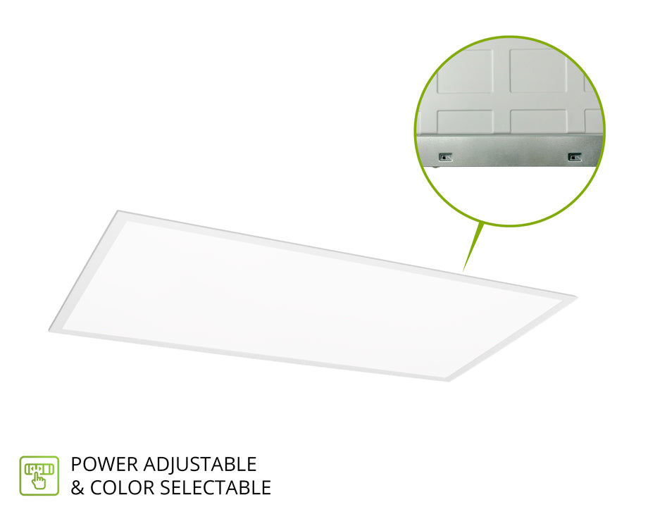ASD LED Back-Lit Panel 2x4ft 25/30/40W 120-277V 0-10V Dimmable 125Lm/W 3500/4000/5000K 10year warranty UL DLC Premium 4pack