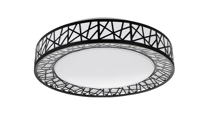 ASD LED Flushmount LOFT series 14inch 24W 120V Triac 2700/3000/3500/4000/5000K Black ETL