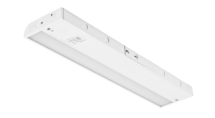 ASD LED Under Cabinet Linear 18inch 8W 120V TRIAC 2700/3000/4000K Hardwired or Plug-in, Linkable, Hi/Low Switch White ETL