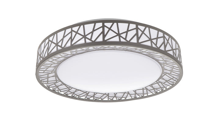 ASD LED Flushmount LOFT series 14inch 24W 120V Triac 2700/3000/3500/4000/5000K Nickel ETL