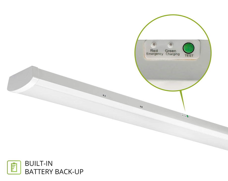 ASD LED Wrap Fixture 4ft 32/40/48W 120-277V 0-10V Dimmable 120Lm/W 3500/4000/5000K