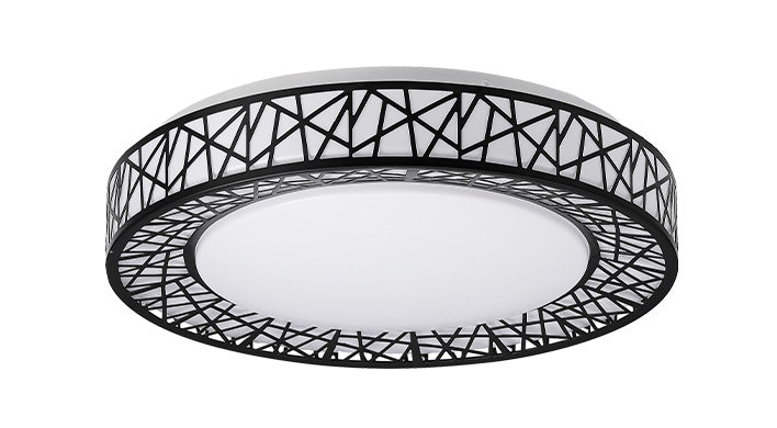 ASD LED Flushmount LOFT series 16inch 28W 120V Triac 2700/3000/3500/4000/5000K Black ETL