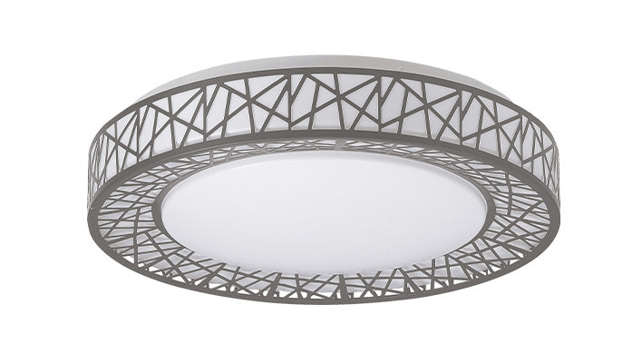 ASD LED Flushmount LOFT series 16inch 28W 120V Triac 2700/3000/3500/4000/5000K Nickel ETL