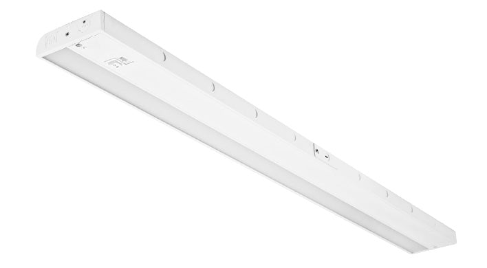 ASD LED Under Cabinet Linear 40inch 20W 120V TRIAC 2700/3000/4000K Hardwired or Plug-in, Linkable, Hi/Low Switch White ETL